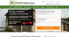 Desktop Screenshot of chicagopropertydeals.com